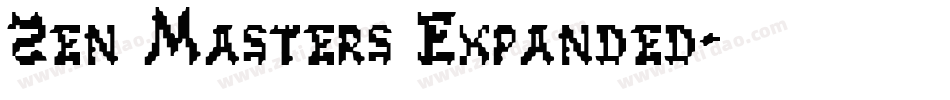 Zen Masters Expanded字体转换